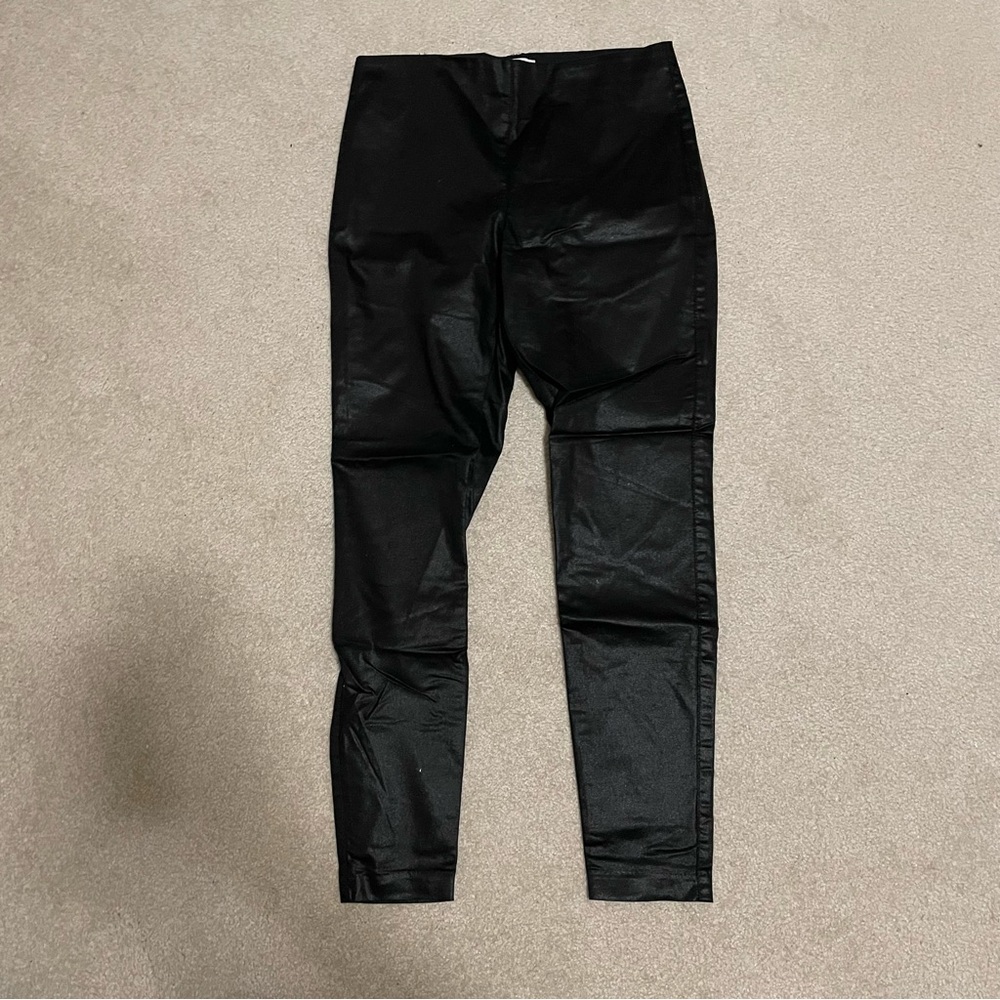 H&M Size 10 Faux Leather Legging Pants